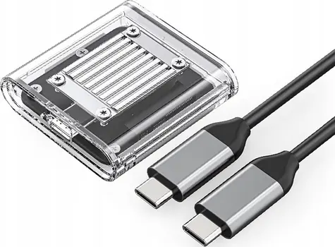 Obudowa zewnętrzna Orico TC20-M2-10G na dysk SSD M.2 NVMe przezroczysta / 10 Gb/s / USB-C 3.2