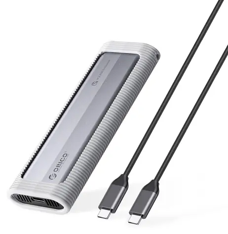 Orico AXM2S-G2 szary / Zewnętrzna obudowa SSD / M.2 NVMe/NGFF / USB-C / 10 Gb/s