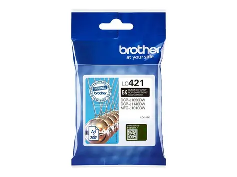 Brother LC421BK czarny / Wkład atramentowy / Oryginalny / DCP-J1050DW, DCP-J1140DW, MFC-J1010DW