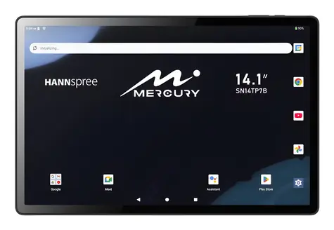 Hannspree HANNSpad SN14TP7B Mercury czarny / Tablet / 14.1" IPS / MediaTek MT8786 / 6GB / 128GB / LTE / Android 15