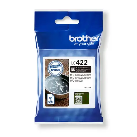 Brother LC422BK czarny / Tusz / do MFC-J5340DW, MFC-J5345DW i innych / Oryginalny