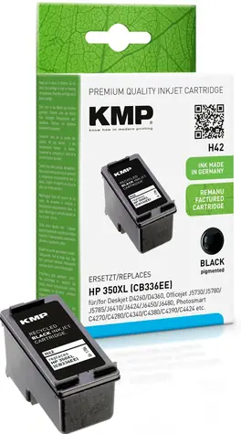 KMP HP CB336EE 350XL czarny wkład atramentowy / kompatybilny / 1000 stron
