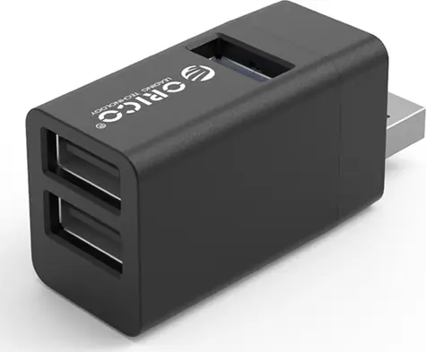 Orico MINI-U32L-BK-BP czarny / hub USB / 3x USB-A / 1x USB 3.1 Gen1 / 2x USB 2.0 / obudowa aluminiowa