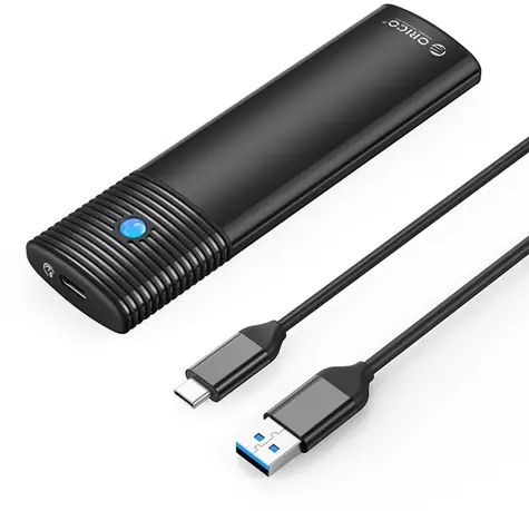 Obudowa zewnętrzna Orico do dysków SSD M.2 SATA czarna / Obudowa zewnętrzna / USB-C / 5 Gbps