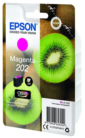 Epson 202 Claria Premium magenta / Oryginalny wkład / XP-6000 / 4,1 ml