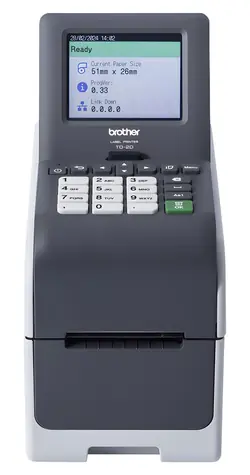 Drukarka etykiet i paragonów Brother 2" / Drukarka etykiet / Druk termiczny / 300 x 300 dpi / USB / LAN