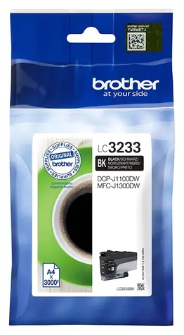 Brother LC-3233BK / Tusz / Oryginalny / Czarny / do MFC-J1300DW, DCP-J1100DW / 3000 stron