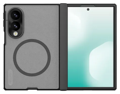 Nillkin Super Frosted FOLD Magnetyczna osłona na Samsung Galaxy Z Fold 8 Przezroczysta Czarna / Tylna osłona