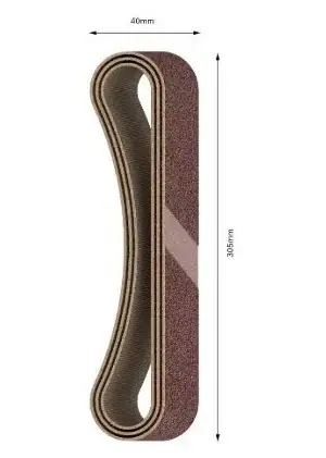 BOSCH X440 / Taśma szlifierska do drewna / Ziarnistość P180 / 40x305 mm / 3 szt.