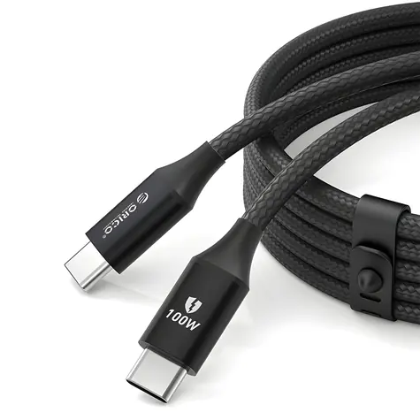 Orico CDX 1m czarny / Kabel USB-C - USB-C / Zasilanie 100W / 5A