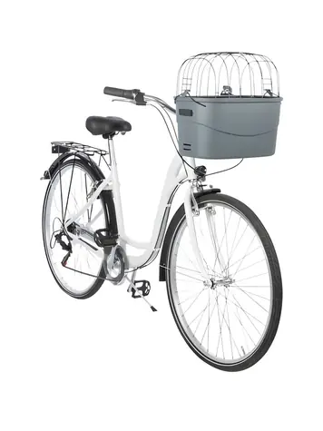 TRIXIE Klatka rowerowa z pokrywą drucianą szara / Klatka rowerowa / Do 5 kg / 42 x 39 x 30 cm