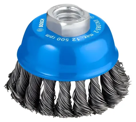 BOSCH PRO Metal Heavy / Szczotka druciana / średnica 75 mm / grubość drutu 0,5 mm / M14