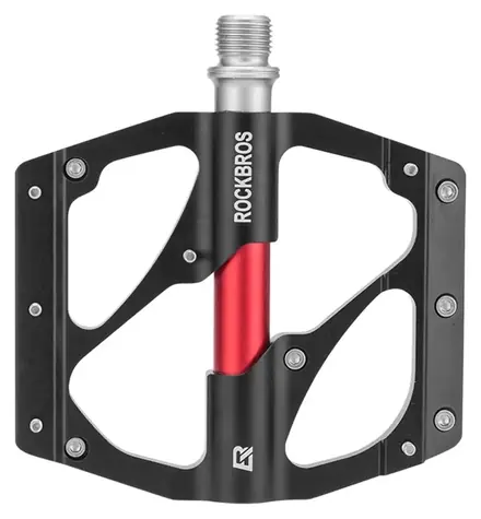 Rockbros 2020-12BBK czarny / Pedały rowerowe / aluminiowe / platformowe