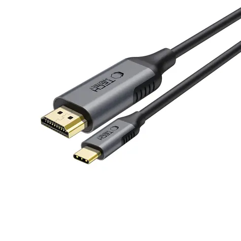 Tech-Protect UltraBoost czarny / kabel USB-C - HDMI / 60 Hz / 180 cm