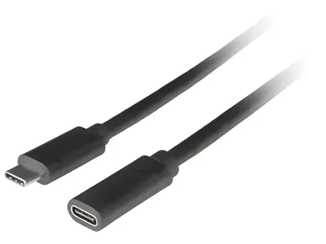 Lanberg CA-USBE-20CC-0005-BK czarny / Kabel USB-C / USB-C (M) - USB-C (M) / 0,5 m