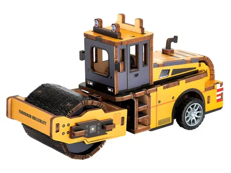 Drewniana układanka 3D 2KIDS TOYS Road Roller / 70 elementów / od 6 lat