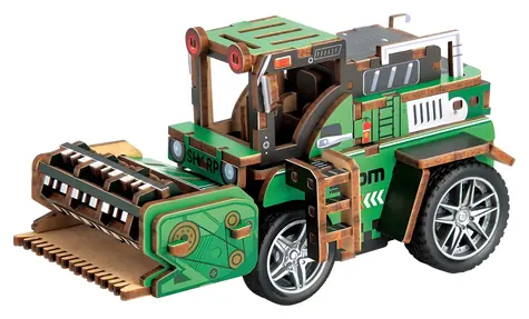 Drewniana układanka 3D 2KIDS TOYS Harvester / Puzzle / 88 elementów / drewno / od 6 lat