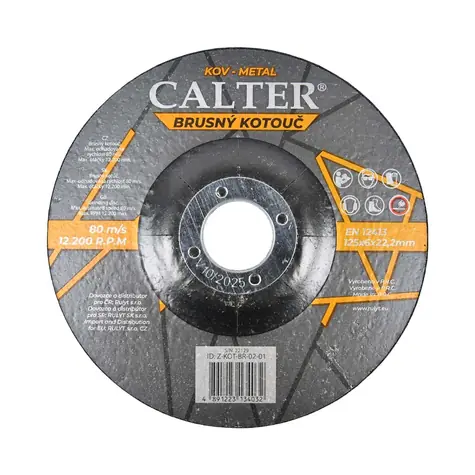 RULYT CALTER / Tarcza szlifierska / 125 × 6 × 22,2 mm
