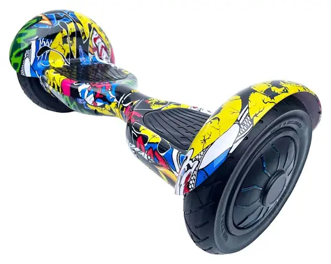 Eljet Roadster Hoverboard Graffiti Yellow / Hoverboard / 2x 350W / 12 km/h / zasięg 10 km / ładowność 120 kg