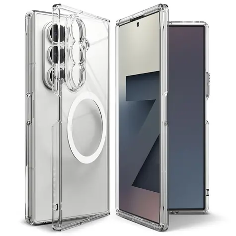 Ringke Fusion Magnetic clear / Tylna obudowa / Samsung Galaxy Z Fold7 / MagSafe