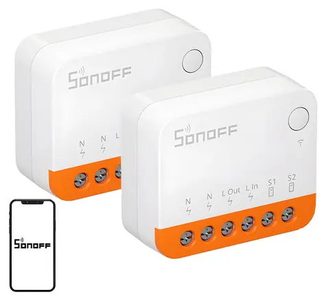 Sonoff MINIR4 Extreme / Inteligentny przełącznik / Wi-Fi / 2 szt.