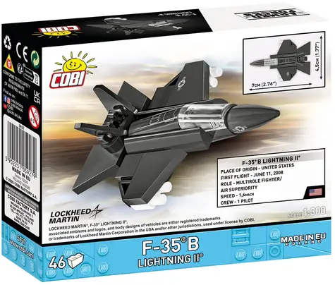 Cobi 5927 Lockheed Martin F-35B Kit / Mała armia / 1:300 / 47 elementów