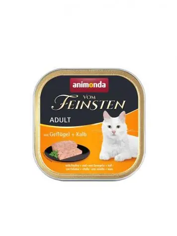 Animonda Vom Feinsten Cat chicken, veal / Pâté for cats / 100 g