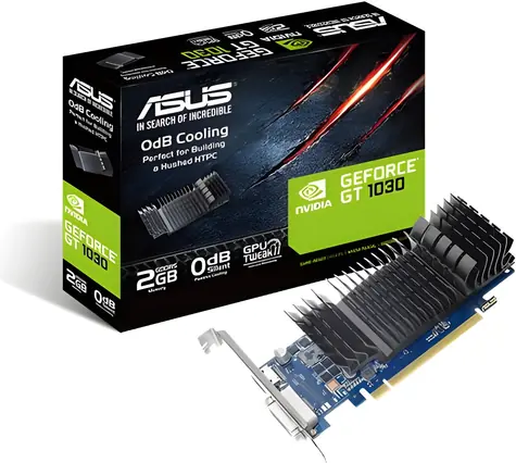 Asus GT1030-SL-2G-BRK / Karta graficzna / 2GB GDDR5 / 64bit / chłodzenie pasywne / HDMI