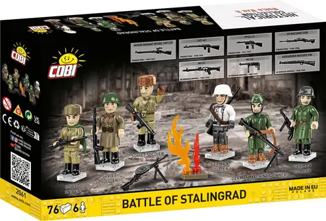 Zestaw konstrukcyjny Cobi 2061 Bitwa o Stalingrad / 76 elementów / 6 figurek / od 6 lat