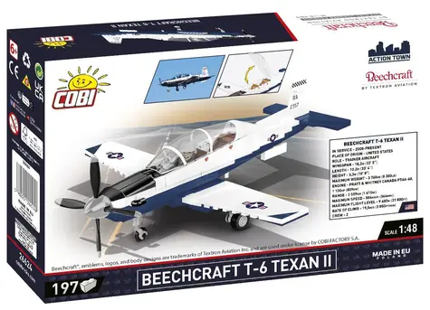 Zestaw Cobi Beechcraft T-6 Texan II 26624 / Skala 1:48 / 197 elementów / Wyprodukowano w EU