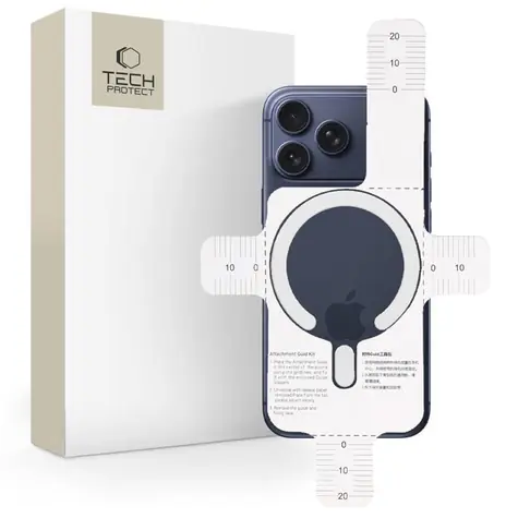 Tech-Protect MMP-200 biały / pierścień magnetyczny MagSafe / uniwersalny