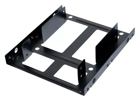 Ultron / Adapter do 2 dysków HDD/SSD 2,5" do zatoki 3,5" / metalowy / czarny