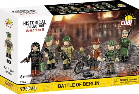 Zestaw konstrukcyjny Cobi 2064 Bitwa o Berlin 1945 / 77 elementów / 6 figurek / od 6 lat