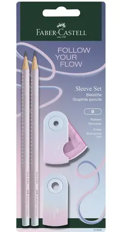Faber-Castell Flow Edition Grip Set BK Blushing Sky / Zestaw do pisania