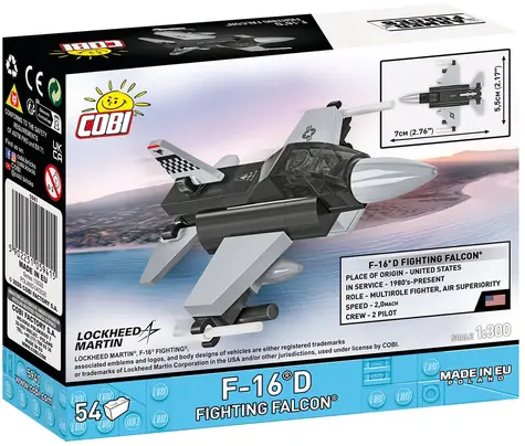 Cobi 5941 Siły Zbrojne F-16D Fighting Falcon (USA) / 1:300 / 54 kostki