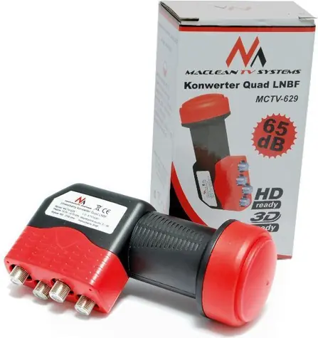 Maclean MCTV-629 / Konwerter / satelitarny / quad / 65 dB