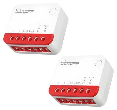 Sonoff MINI-ZBRBS 2 szt. / Inteligentny przełącznik roletowy / Zigbee / Home Assistant