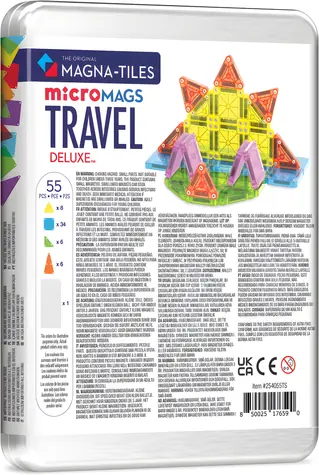 Zestaw magnetyczny MAGNA-TILES® Deluxe Travel Set / 55 elementów