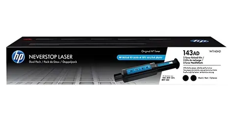 HP 143AD czarny / Toner do uzupełniania Neverstop / Opakowanie 2 szt.