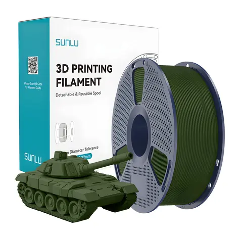 Sunlu PLA+ High-Speed oliwka / Filament do druku / PLA+ / 1,75 mm / 1 kg