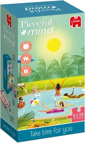 Puzzle JUMBO Pieceful Mind / 6x54 elementy / od 14 lat
