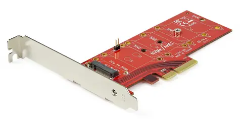 Adapter StarTech M.2 NVMe SSD na PCIe czerwony / Adapter / M.2 NGFF / PCIe / dla NVMe i AHCI SSD