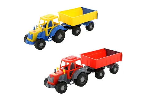 POLESIE Ciągnik Altaj z przyczepą / plastik / 57 cm / od 1 roku
