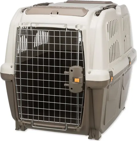 Skrzynia transportowa TRIXIE SKUDO 5 ciemnoszara/piaskowa / M / 79x59x65 cm / ładowność 35 kg