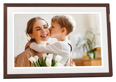 10,1" Arzopa D10 ciemnobrązowa / Cyfrowa ramka na zdjęcia / 1280x800 / 32 GB / WiFi