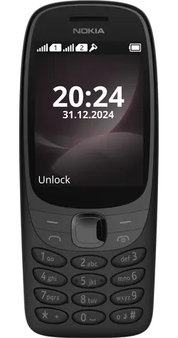 Nokia 6310 (2024) Dual SIM czarny / Telefon z przyciskiem / 2,8" IPS / Radio FM / Bluetooth 5.0 / 1450 mAh