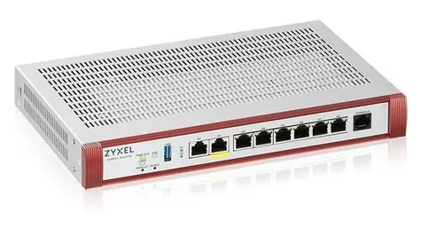 ZyXEL USGFLEX200HP / Zapora sieciowa / 5 Gbit/s / 8x LAN / PoE+ / uOS