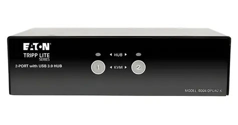 EATON B004-DPUA2-K / przełącznik KVM / DisplayPort / 4K 60Hz / koncentrator USB / audio
