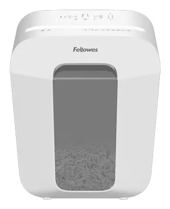 Fellowes Powershred LX50 biały / Niszczarka / Cięcie poprzeczne 4x37 mm / P-4 / 9 arkuszy