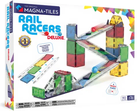 MAGNA-TILES® Magnetyczny zestaw konstrukcyjny Tor kulkowy Deluxe / 90 elementów